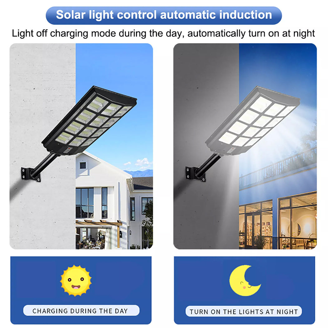 Super Bright 200/300/400W Solar Street Lights Motion Sensor Control Heavy Duty